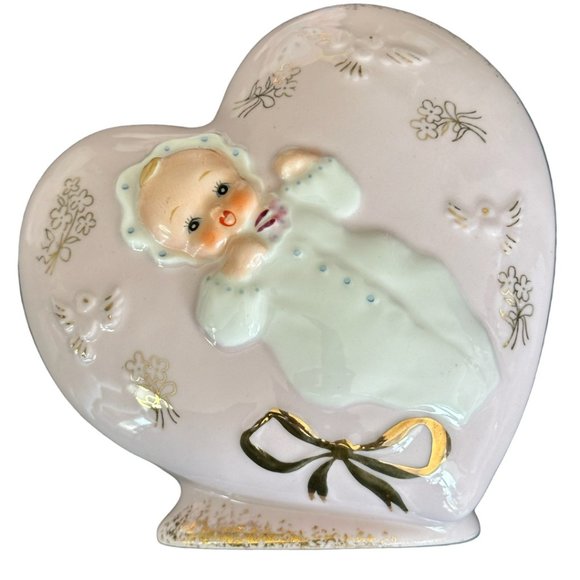 VINTAGE SET OF 5 BABY THEMED PLANTERS - Picture 2 of 16